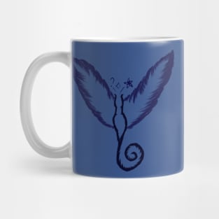 Dark blue little friend Mug